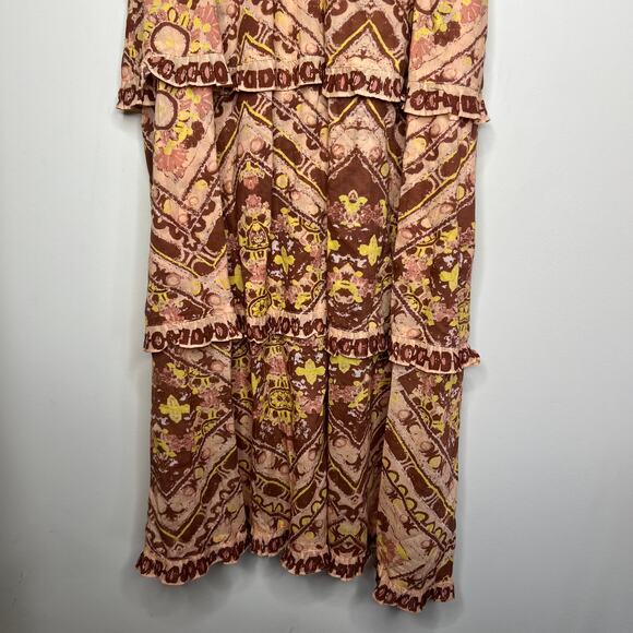 Celobella Stella Tiered Geo Print Midi Dress Size Small - Picture 6 of 10